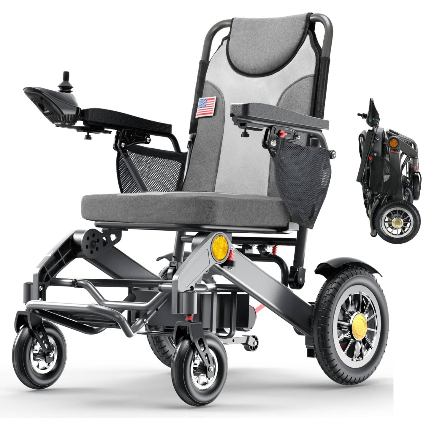 Specared 20'' Widest Electric Wheelchair for Adults, 30 Miles Range, 13'' Tires, 500W All Terrain Power Wheelchair, 400 lb Capacity