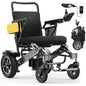 Specared Electric Wheelchair for Seniors Adults, 30 Miles Range 500W Dual Motor All Terrain Foldable Power Wheelchair, 13'' Large Tires Support 400 lb, Black