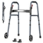 Specared Folding Walker for Seniors, Lightweight Rolling Walker with 8 Height Adjustments, One-Hand Folding, 300lbs Capacity for Elderly Adults and Handicap, Gray