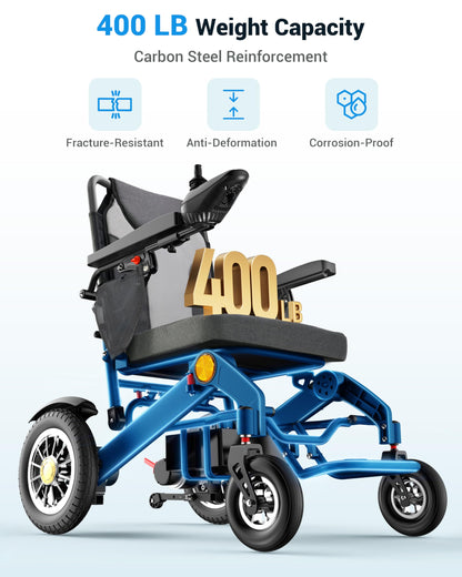 Specared 20'' Widest Electric Wheelchair for Adults, 30 Miles Range, 13'' Tires, 500W All Terrain Power Wheelchair, 400 lb Capacity